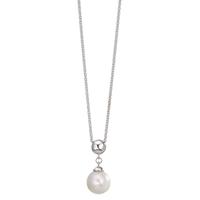 Collier Silber rhodiniert Süsswasserzuchtperlen 7.5-8 mm 38-42 cm verstellbar-610324