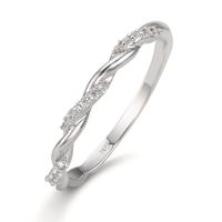 Bague à superposer Argent Zircone 18 Pierres Rhodié-610333