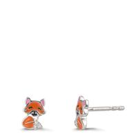 Ohrstecker Silber Zirkonia 6 Steine rhodiniert Fuchs-610343