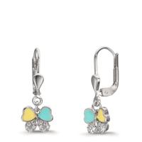 Ohrhänger Silber Zirkonia 20 Steine rhodiniert Schmetterling-610349
