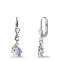 Pendant d'oreilles Argent Rhodié Licorne-610362
