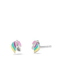 Clous d'oreilles Argent Rhodié Cheval-610367