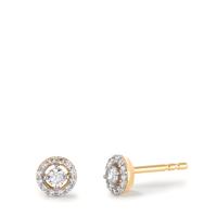 Ohrstecker 375/9 K Gelbgold Zirkonia Ø5.5 mm-610396