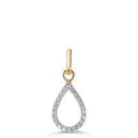 Pendentif Or jaune 9K Zircone-610411