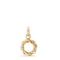 Pendentif Or jaune 9K Zircone 16 Pierres Bicolore Ø8.5 mm-610412