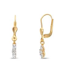 Ohrhänger 375/9 K Gelbgold Zirkonia 6 Steine-610417