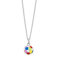 Chaînette avec pendentif Argent Rhodié Football 36-38 cm-610422