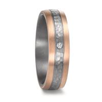 Partnerring 999 Tantal, 585/14 K Rosegold Diamanten 0.02 ct, w-si-610468