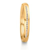 Partnerring 750/18 K Gelbgold Diamanten 0.095 ct, w-si-610512