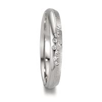 Alliance Platine 950 Diamant 0.035 ct, 7 Pierres, w-si-610514