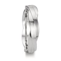 Partnerring 750/18 K Weissgold Diamant 0.097 ct, 11 Steine, w-si-610525