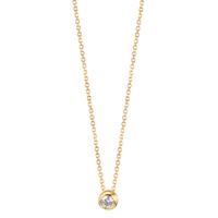 Collier Or jaune 18K Diamant 0.05 ct, w-si 42-45 cm-610592