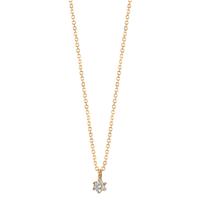 Collier Or jaune 18K Diamant 0.05 ct, w-si 42-45 cm-610593
