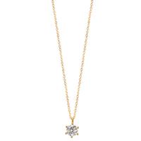Collier 750/18 K Gelbgold Diamant 0.25 ct, w-si 42-45 cm verstellbar-610595