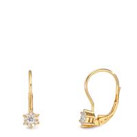 Pendant d'oreilles Or jaune 18K Diamant 0.17 ct, 2 Pierres, w-si-610600