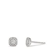 Clous d'oreilles Or blanc 18K Diamant 0.18 ct, w-si Ø5 mm-610605