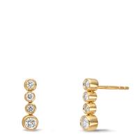 Pendant d'oreilles Or jaune 18K Diamant 0.27 ct, 8 Pierres, w-si-610607