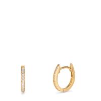 Créoles à charnières Or jaune 18K Diamant 0.10 ct, 20 Pierres, w-si-610610