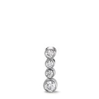 Pendentif Or blanc 18K Diamant 0.16 ct, 4 Pierres, w-si-610613