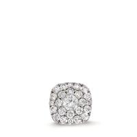 Pendentif Or blanc 18K Diamant 0.23 ct, 25 Pierres, w-si Ø7 mm-610615
