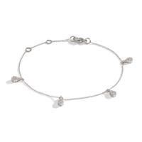 Bracelet Or blanc 18K Diamant 0.32 ct, 36 Pierres, w-si 16-19 cm-610628