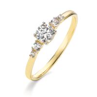 Fingerring 375/9 K Gelbgold Zirkonia-610743