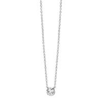Collier Or blanc 18K Diamant 0.18 ct, w-si 39-42 cm-610756