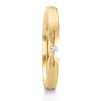 Alliance Or jaune 18K Diamant 0.02 ct, w-si-610792