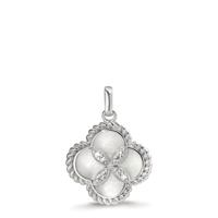 Pendentif Argent Rhodié nacre Ø16.5 mm-611604