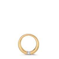 Anhänger 750/18 K Gelbgold Diamant 0.04 ct, w-si bicolor Ø15 mm-611914