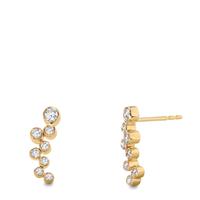 Pendant d'oreilles Or jaune 18K Diamant 0.30 ct, 16 Pierres, w-si-611916