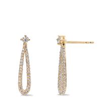 Pendant d'oreilles Or jaune 18K Diamant 0.43 ct, w-si-612206