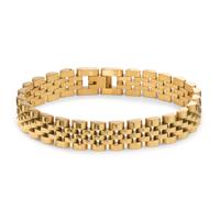 Bracelet Acier inoxydable jaune PVD 21.5 cm-612333