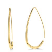 Pendant d'oreilles Acier inoxydable jaune PVD Ø20 mm-612481