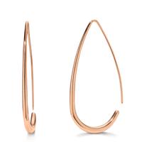 Pendant d'oreilles Acier inoxydable rosé PVD Ø20 mm-612482