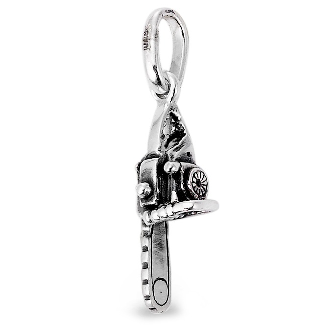 Pendentif Argent Patinée Scie à Moteur-113384
