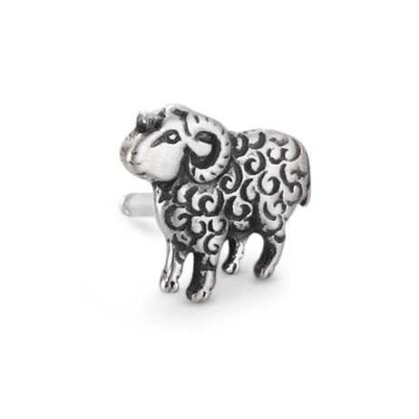 Clous d'oreille à l'unité Argent Mouton-118430