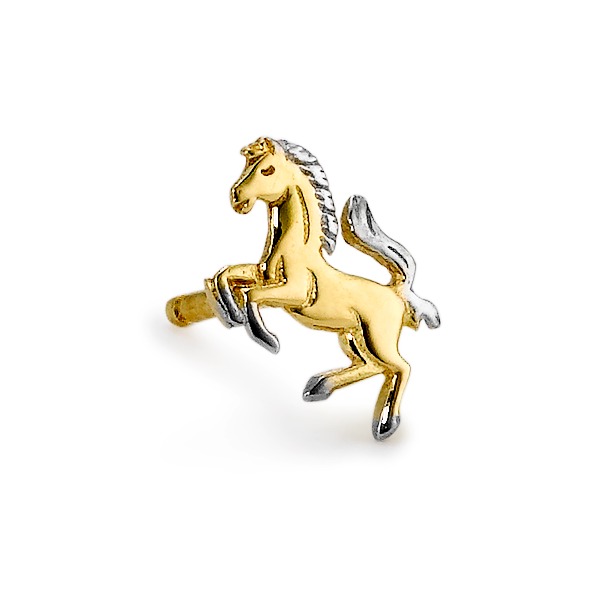 Clous d'oreille à l'unité Or jaune 9K Cheval-148118