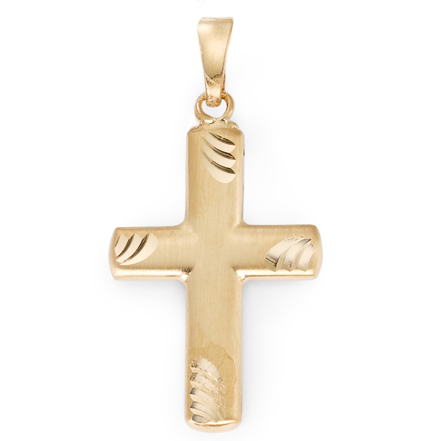Pendentif Or jaune 18K Croix-183051