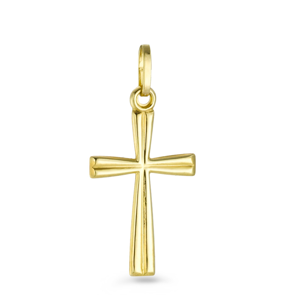Pendentif Or jaune 18K Croix-183145