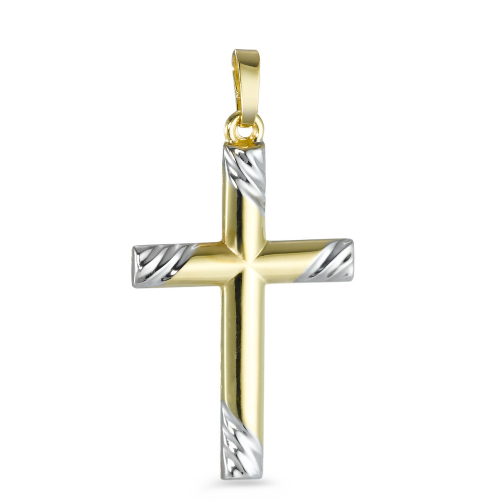 Pendentif Or jaune 18K Croix-183611
