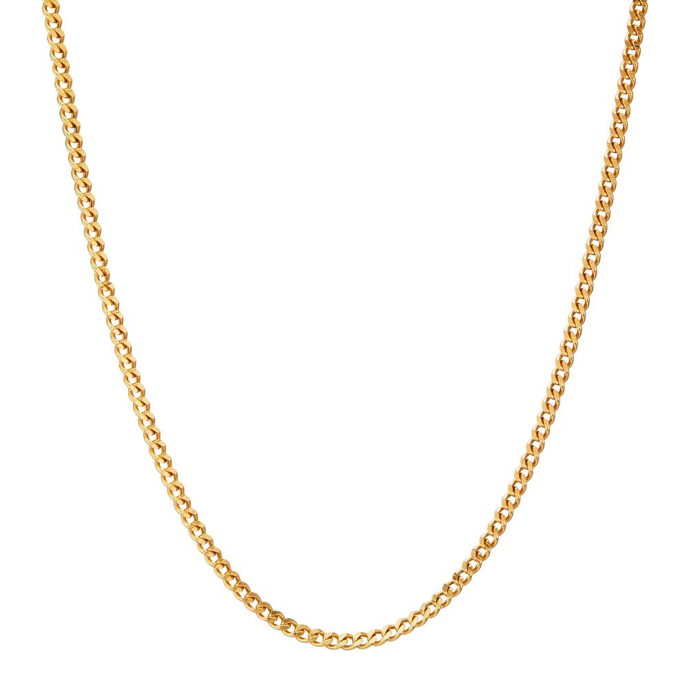 Panzer-Halskette 750/18 K Gelbgold 38 cm-184047