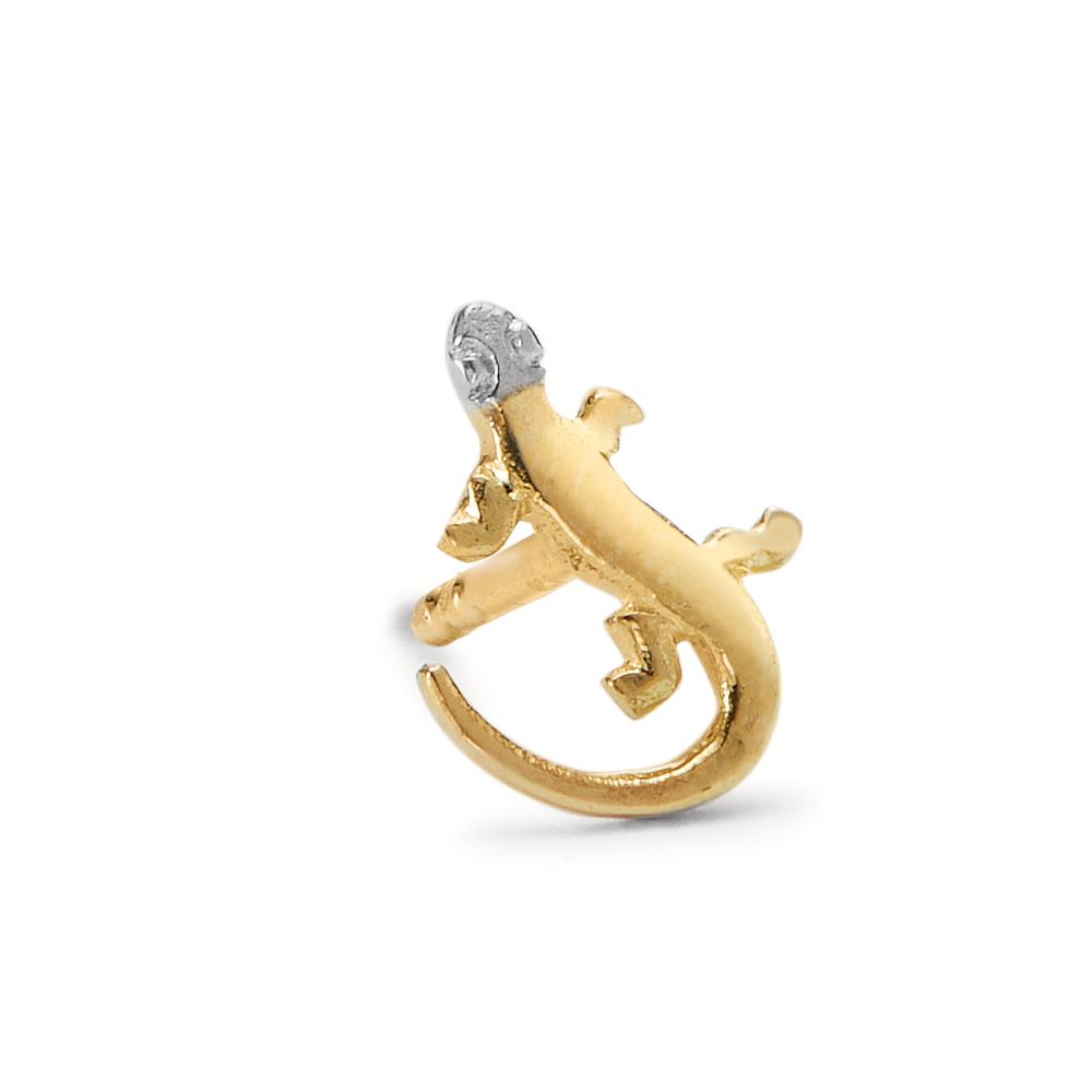 Clous d'oreille à l'unité Or jaune 18K Lézard-188218