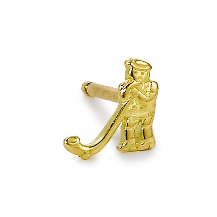 Clous d'oreille à l'unité Or jaune 18K Folklore-188236