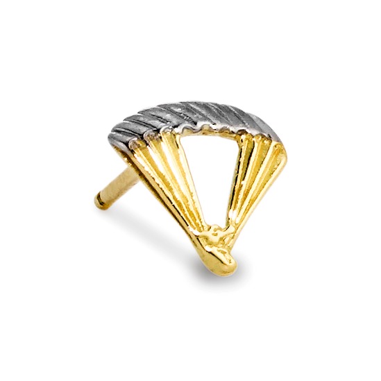 Clous d'oreille à l'unité Or jaune 18K Parapente-188271