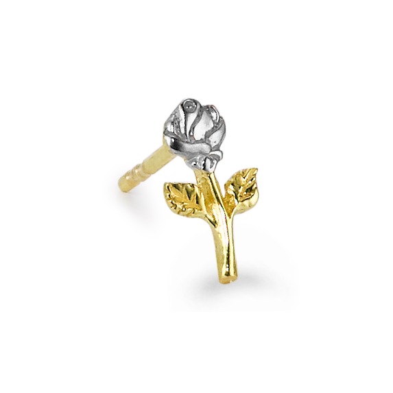 Clous d'oreille à l'unité Or jaune 18K Rose-188336