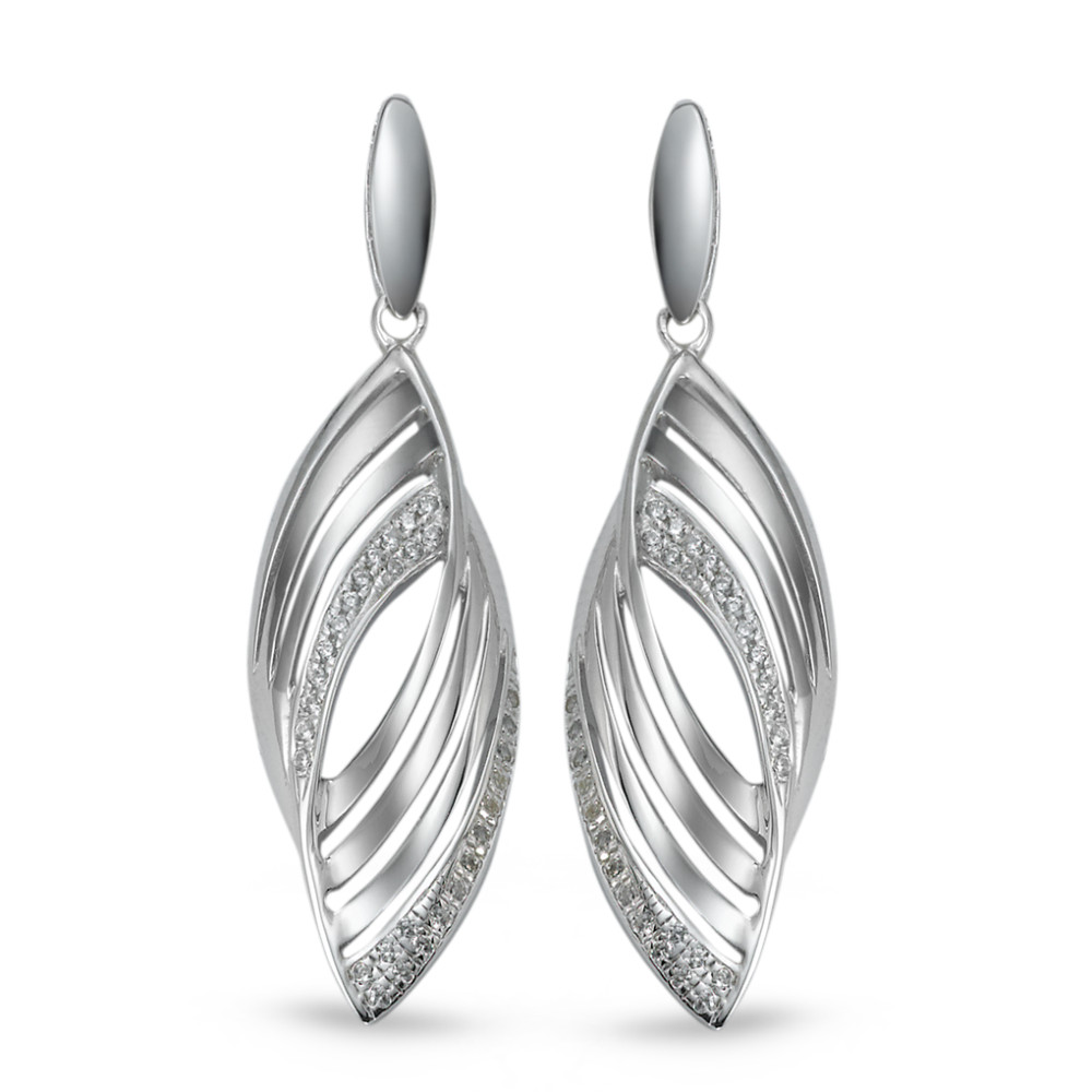 Pendant d'oreilles Argent Zircone 102 Pierres Rhodié-221500