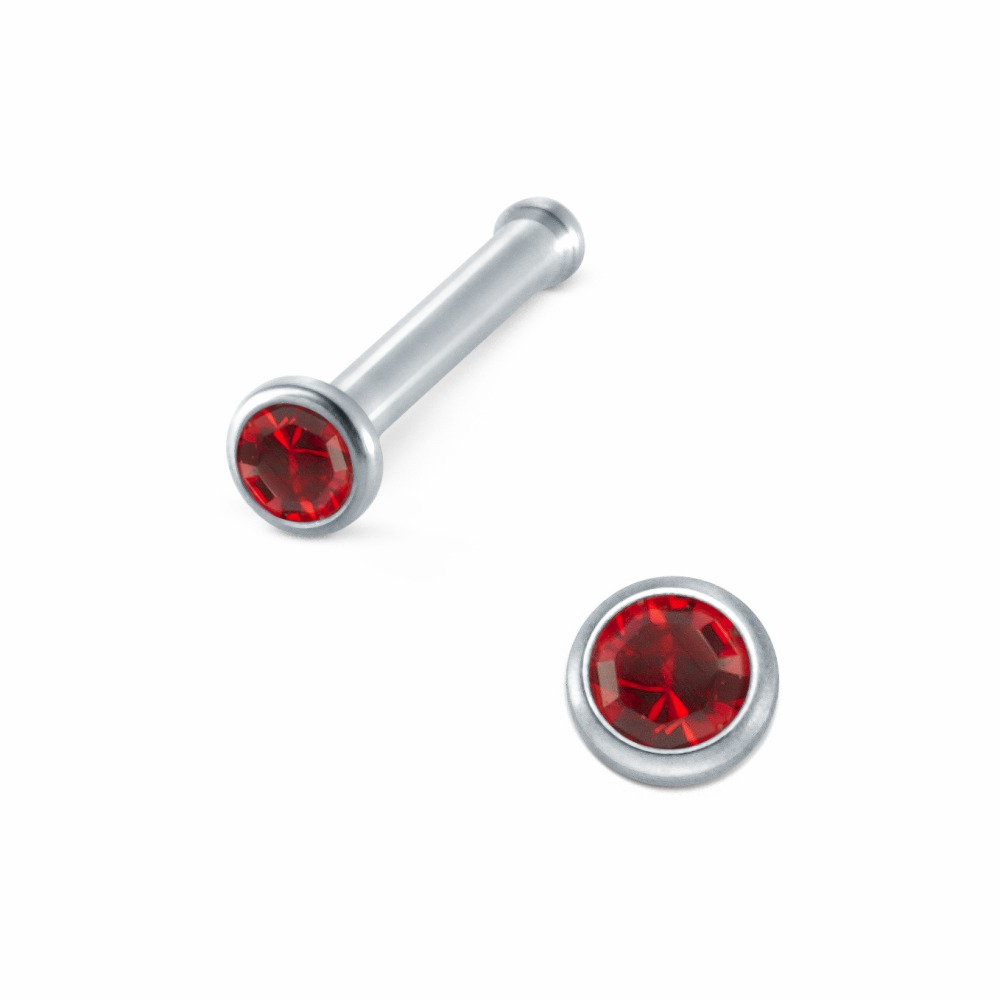 Nasenstecker Edelstahl Kristall Ø2 mm-222532