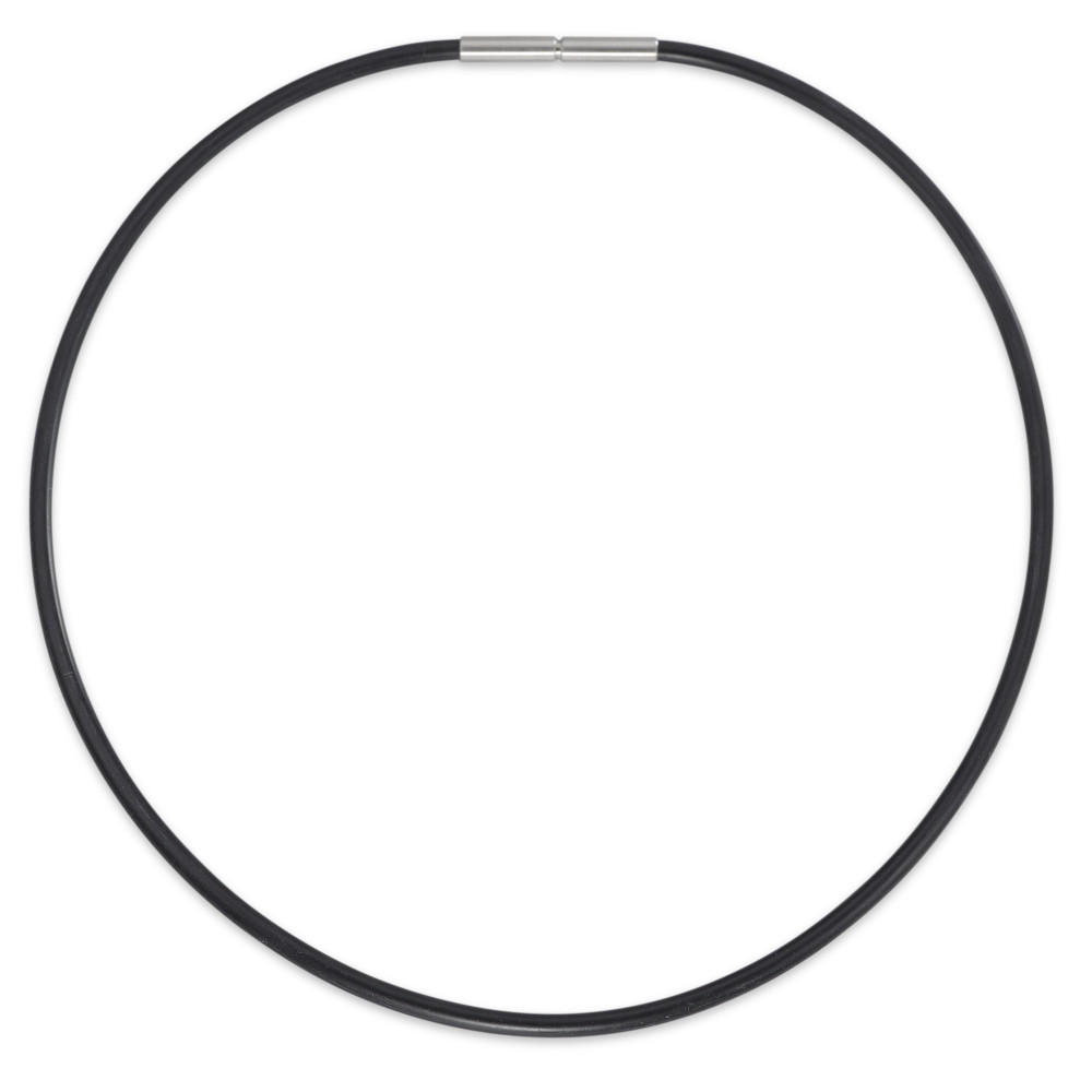 Collier Acier inoxydable, Caoutchouc 40 cm Ø2.8 mm-304284