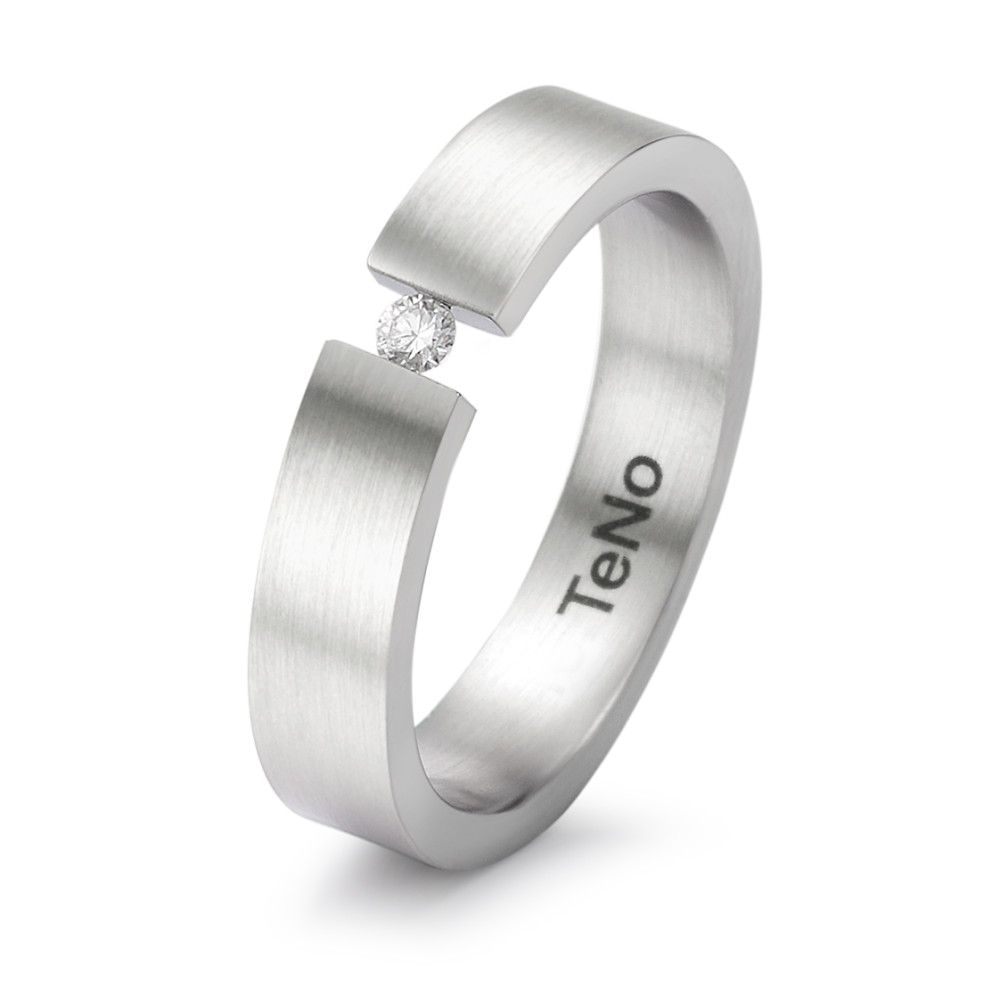 Bague Acier inoxydable Diamant 0.04 ct, tw-si-306489